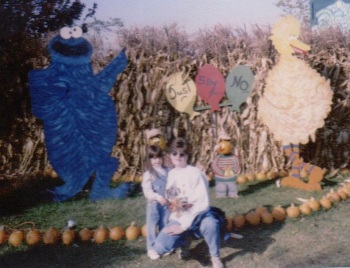 Me & the best mom (my mom) at Schnepf Farms in 1996